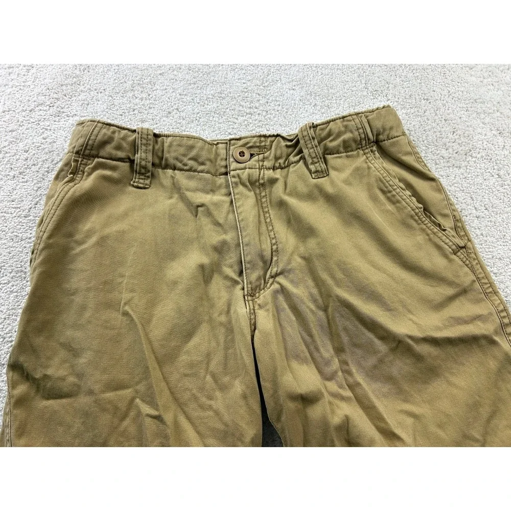 Aeropostale‎ Men's Khaki Shorts 30 Cotton Flat Front Casual